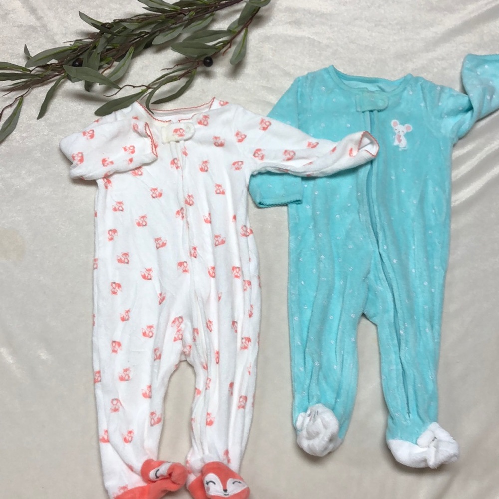 Carters terry cloth footsies